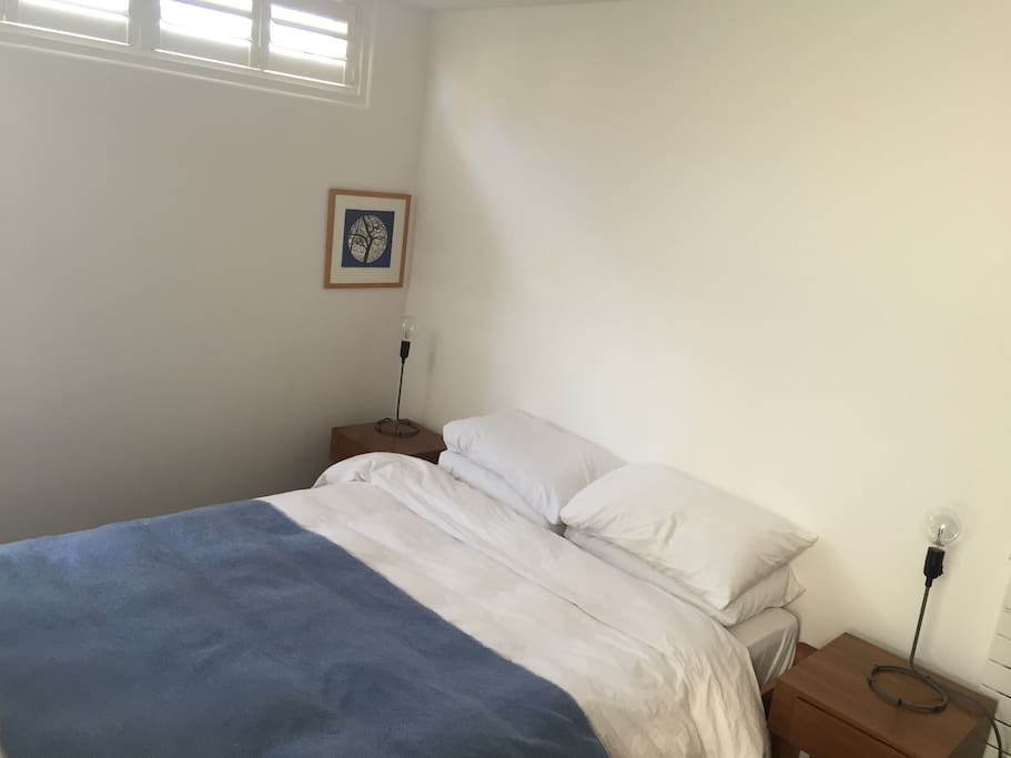 Clean, airy bedroom with own wardrobe and easy access to exclusive bathroom