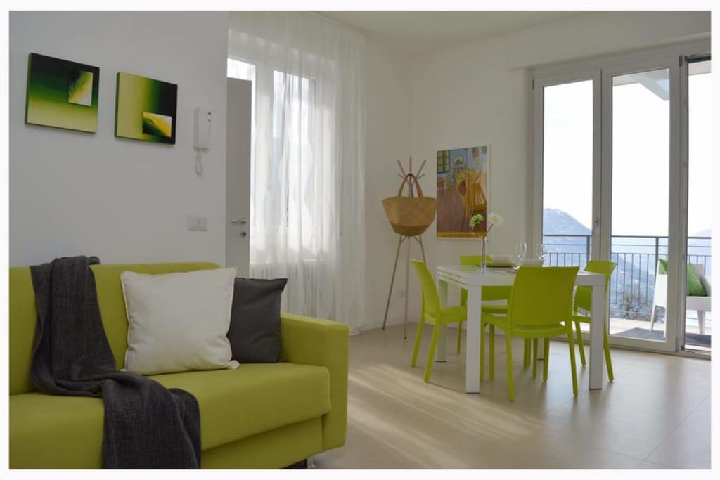 sala con divano letto