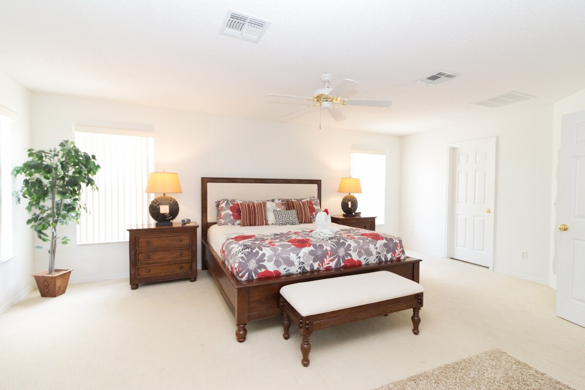 Dormitorio principal, cama tamaño king