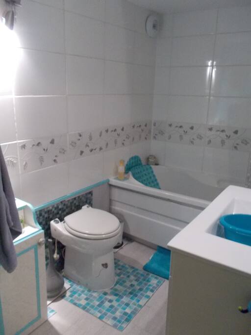 Salle de bain à partager