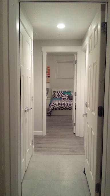 Entrance to your private suite is directly from the clean, spacious garage.