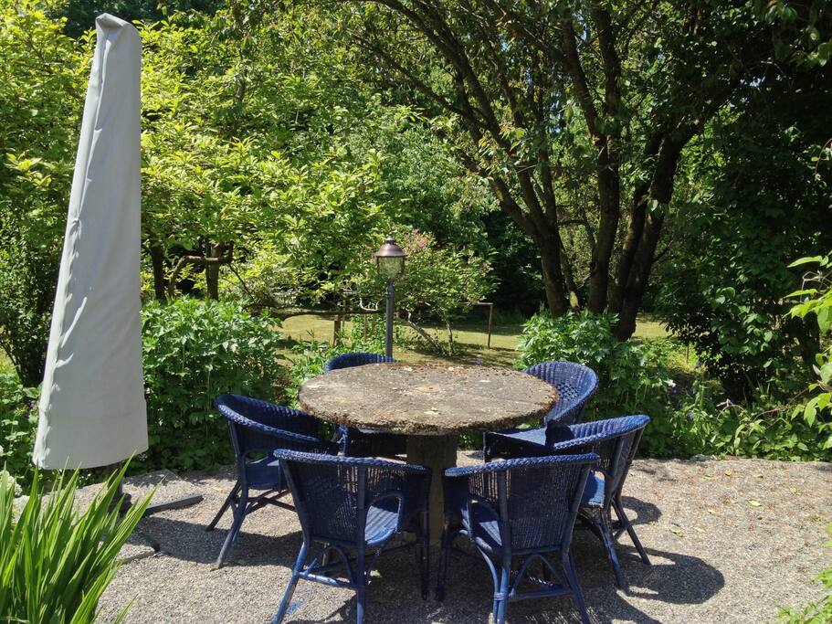 Très Grand jardin libre d'accès avec balançoire et terrasse
