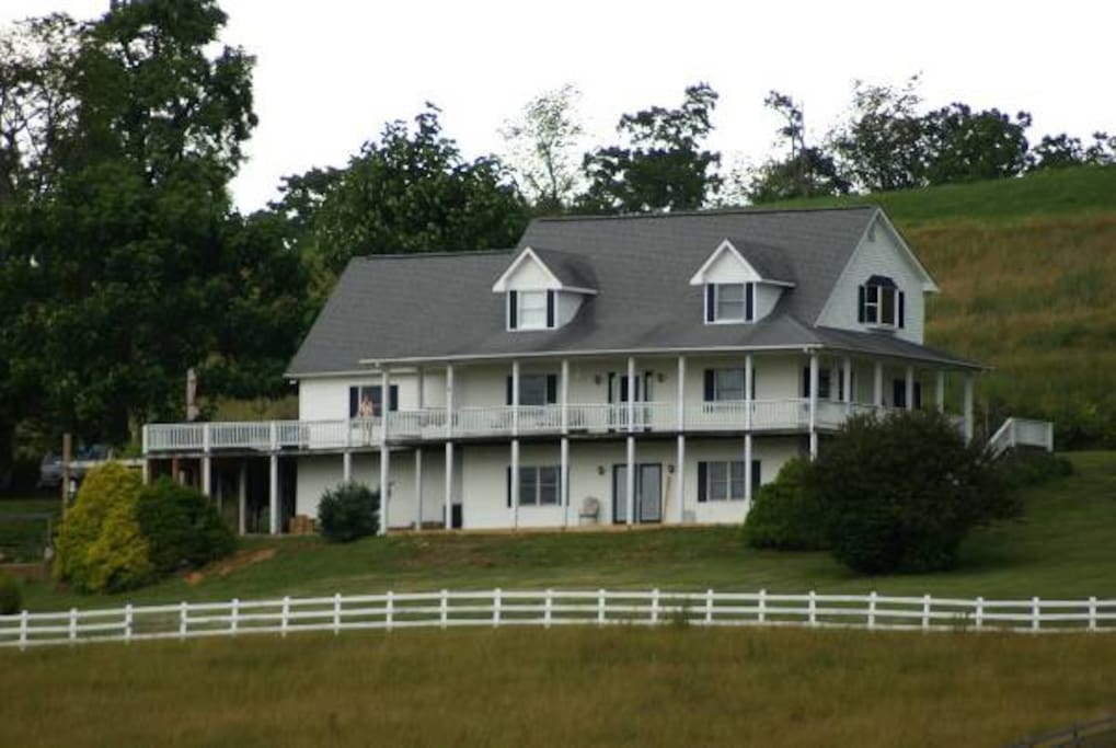The house from the street.