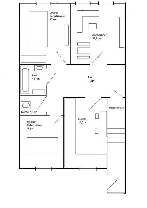 Grundriß der Wohnung