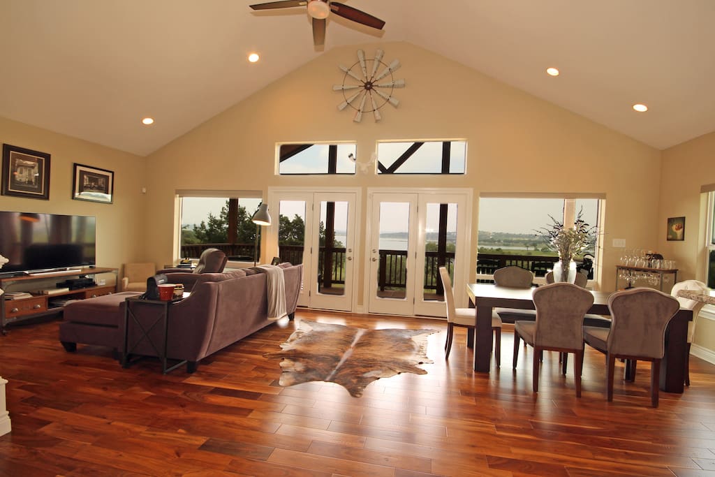 Open Concept Living and Dining Areas
