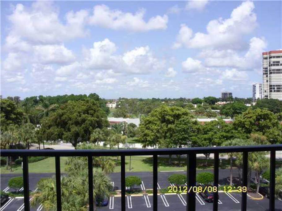 Balcony spans from living room to Master Bedroom.