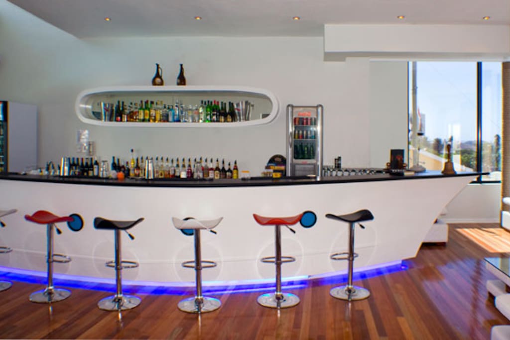 Our bar for in house guests