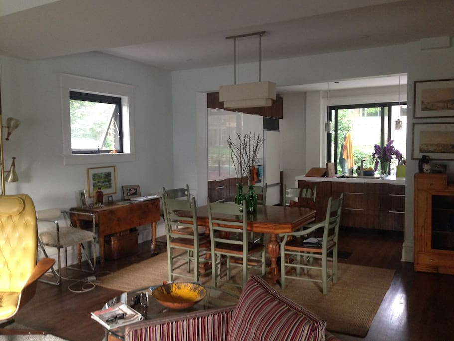 The main floor is totally open-concept, and filled with light.