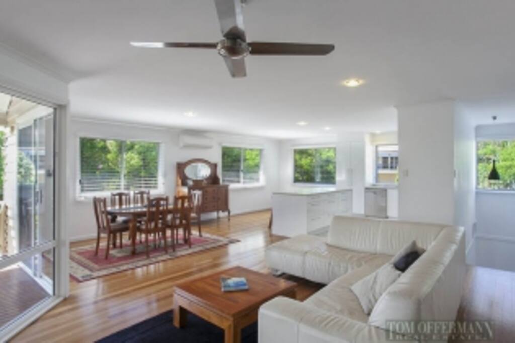 Very large open living area, with aircon and heating.