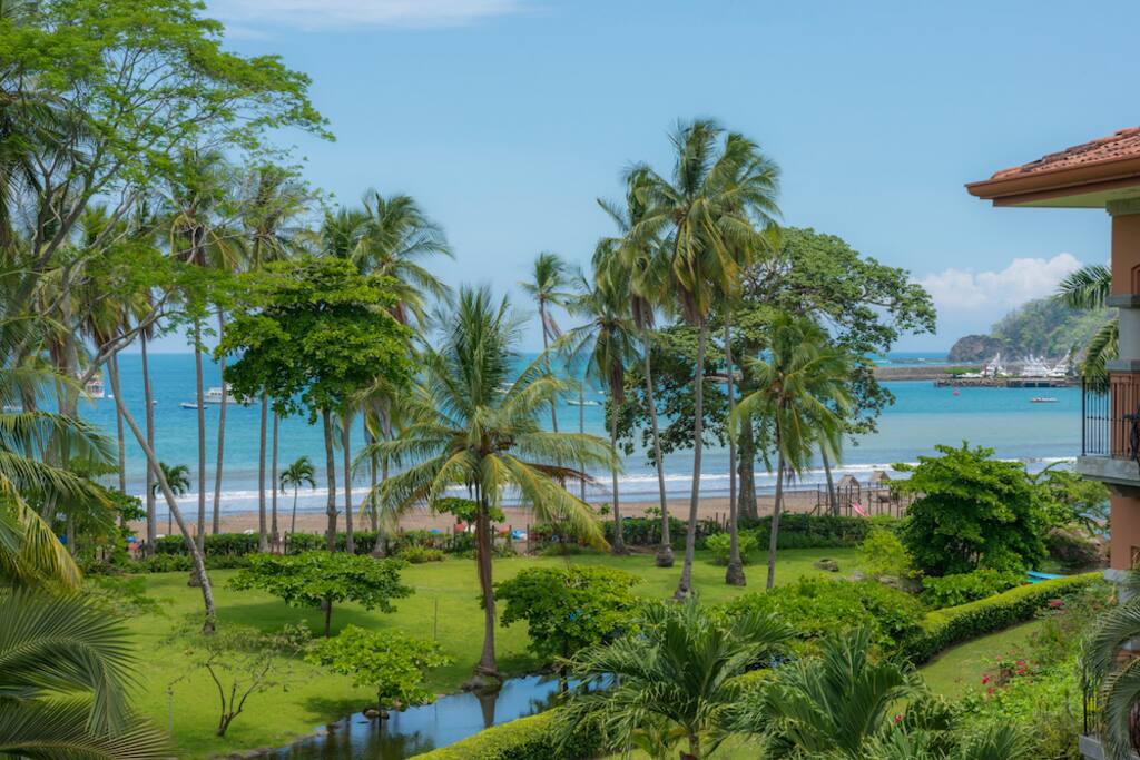 Balcony view of ocean