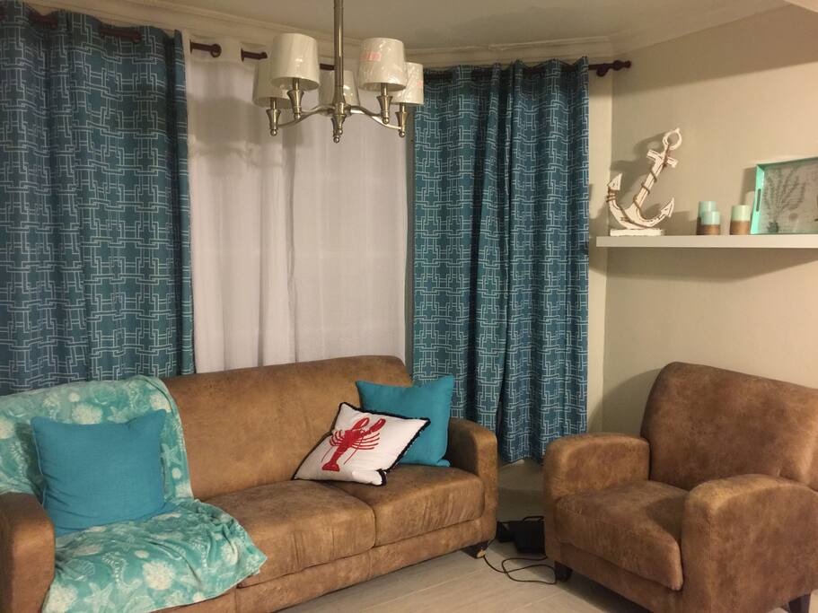 Living room with sliding windows!!
