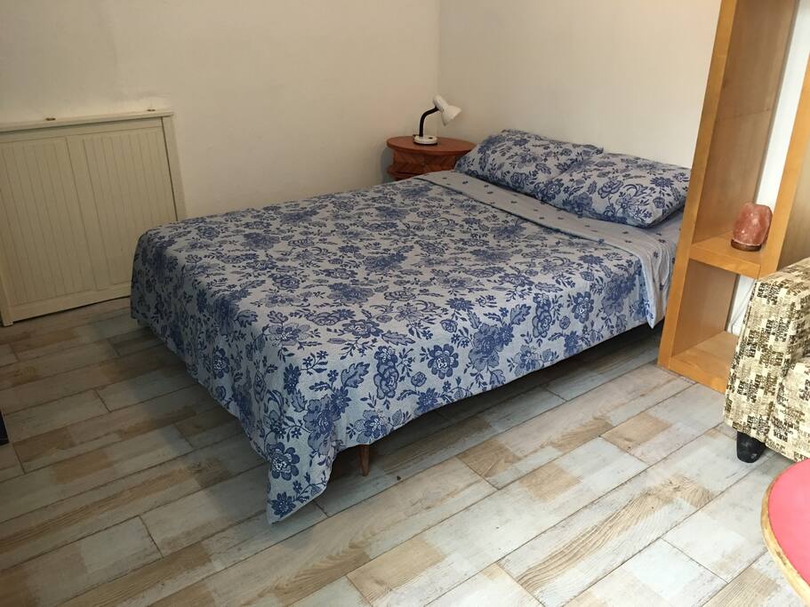 The Bedroom with the Double Bed.