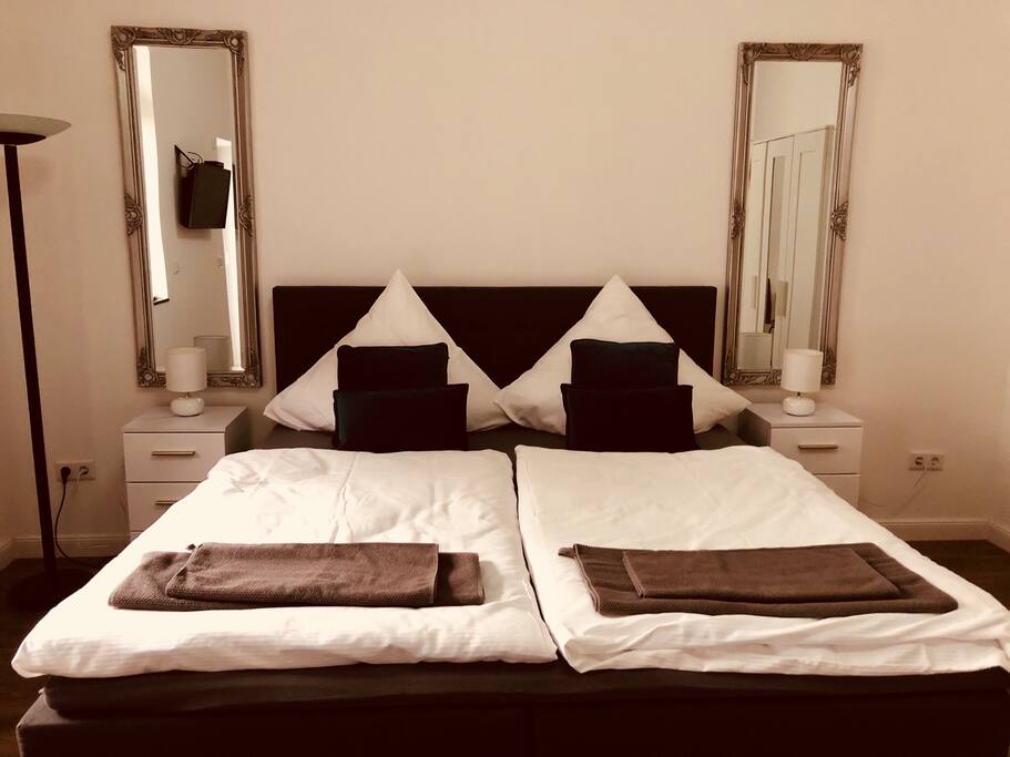 comfortable bed