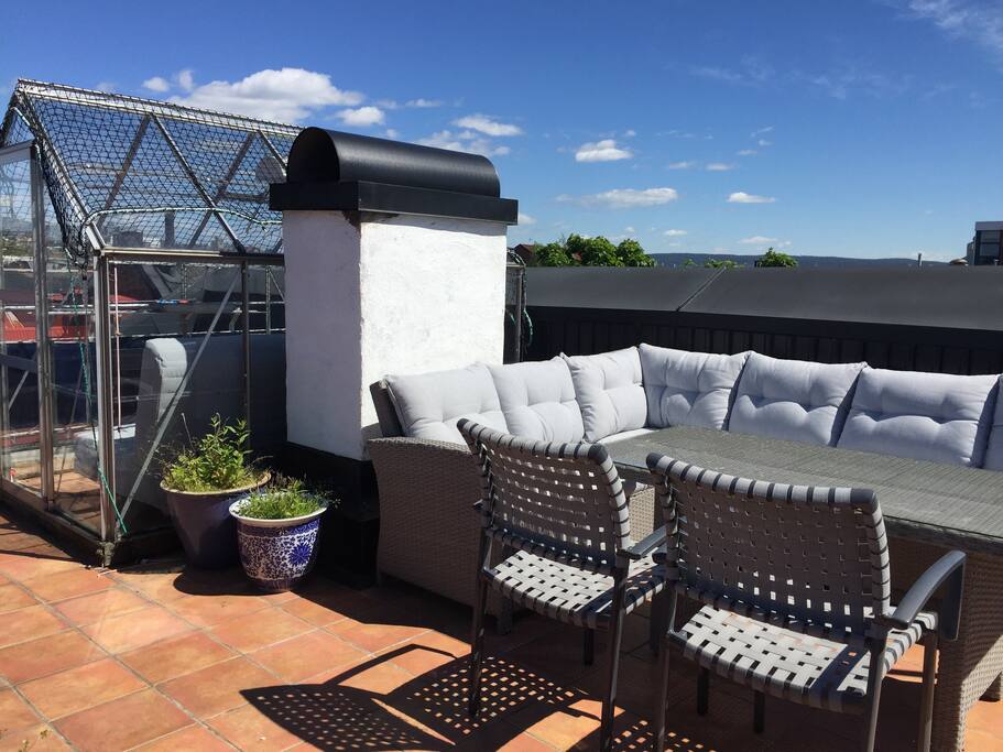 Our roof terrace