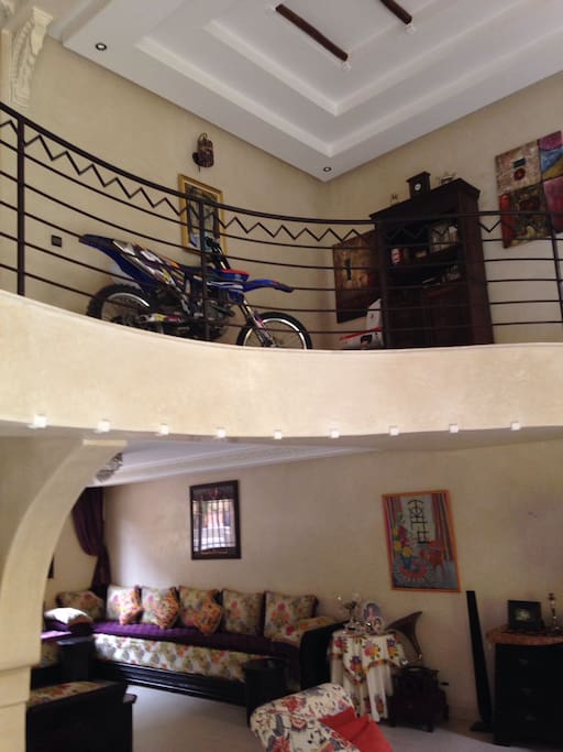 salon marocain et mezzanine