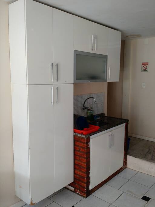 Kitchen Sink and Cabinets