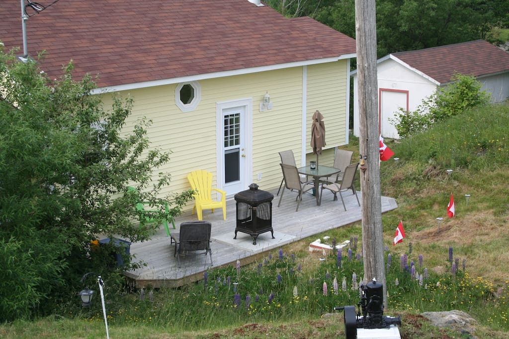 outdoor patio area