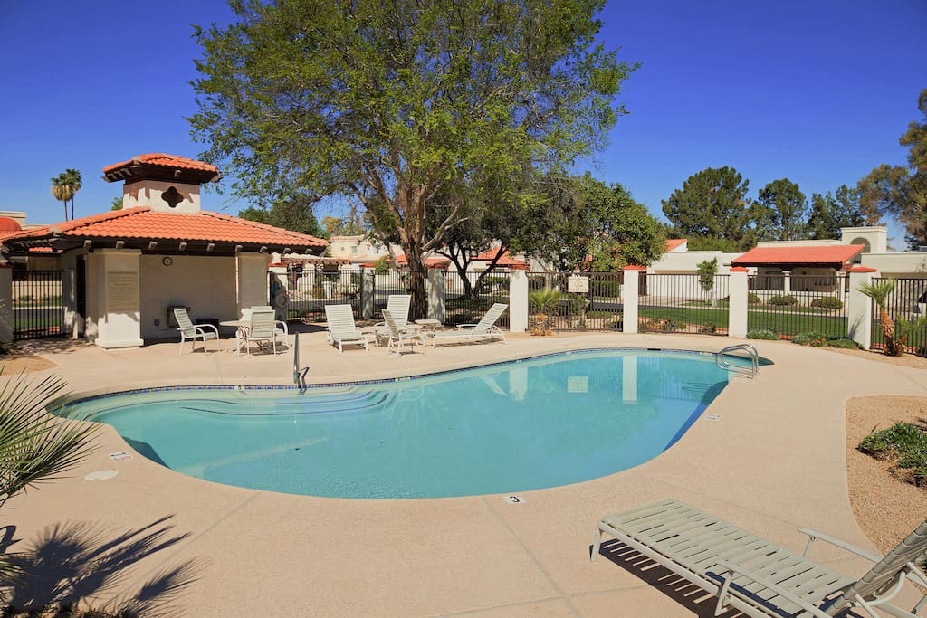 Enjoy some fun in the sun - take a dip in the community pool or catch up with a good book in a lounger!