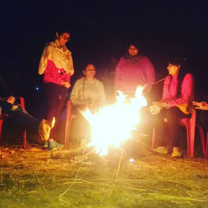 Bonfire at Pawna Lake