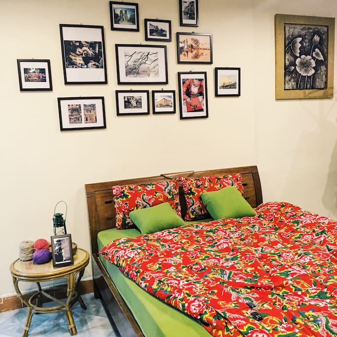 Handmade bedding with Hanoi traditional fabrics