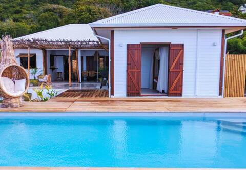 Villa with pool and sea view