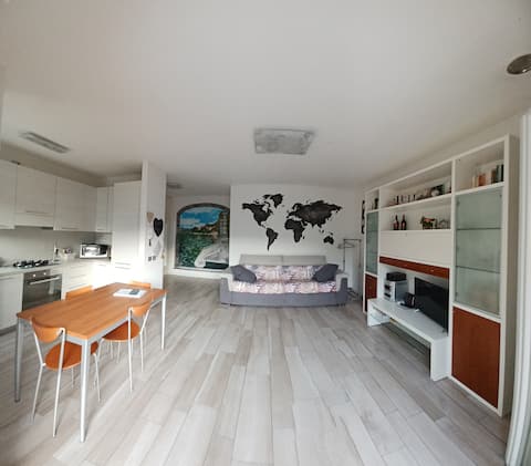 Romantic penthouse Lake Como Canzo