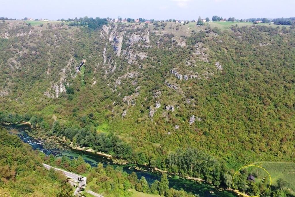 Pozicija vikendice(dole desno)