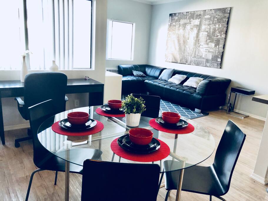 Dining area And living room area