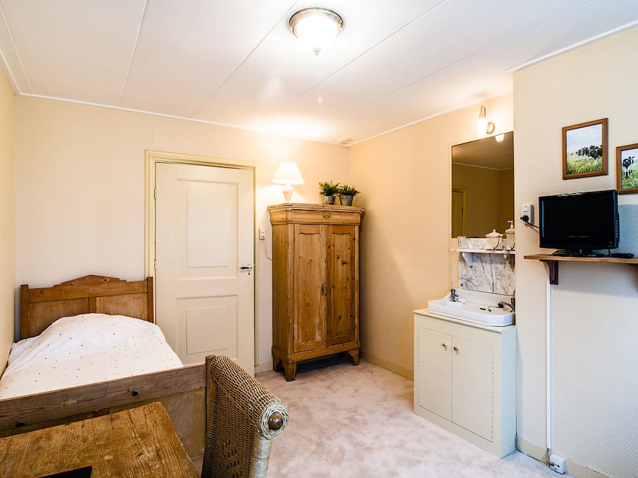 kamer 1 met mogelijkheid voor extra 1 persoonsbed