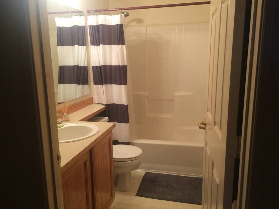 A private bathroom just for you (and with all the necessary bath linens).