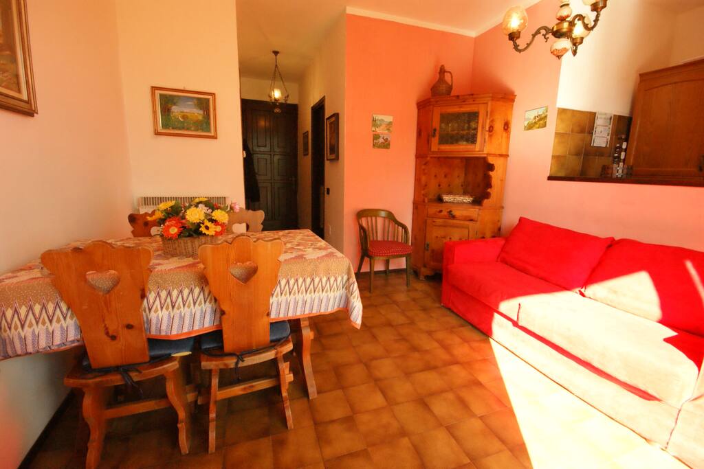 sala con angolo cottura