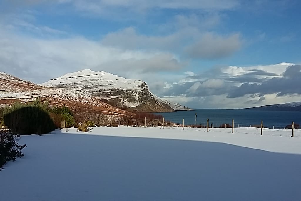 View of Ben Tianavaig from window