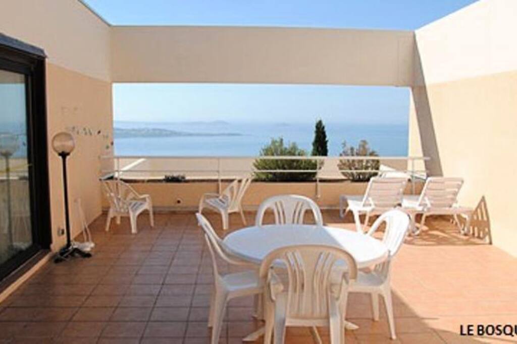 3 pièces 5 pers vue mer