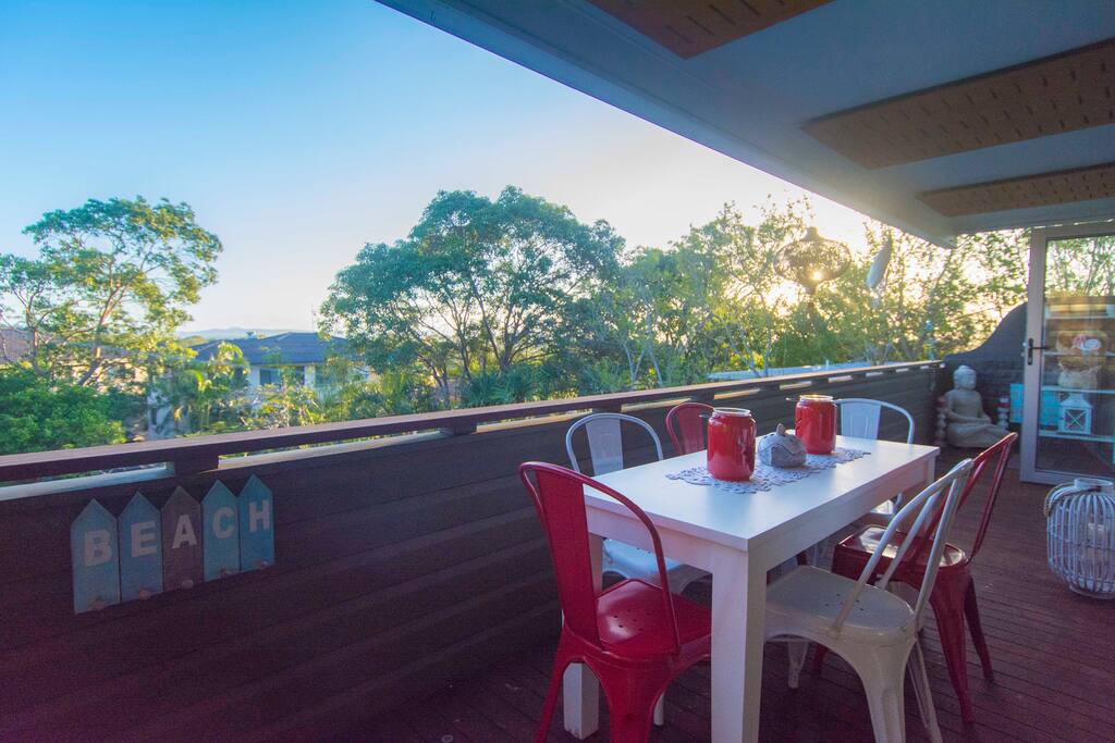 Nothing better than spending an evening on the deck watching the sun go down