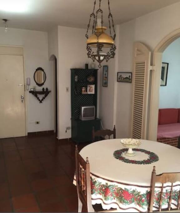 Sala de jantar vista da varanda