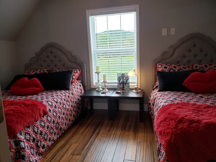 Second floor Bedroom 2 double beds 