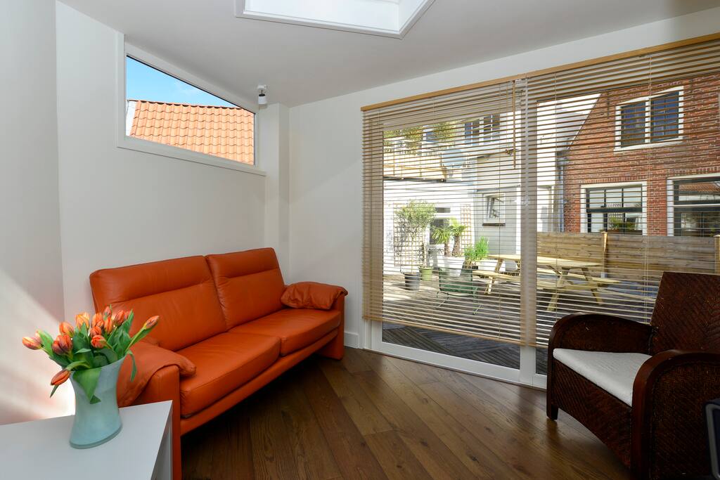 Living room with view on terrace