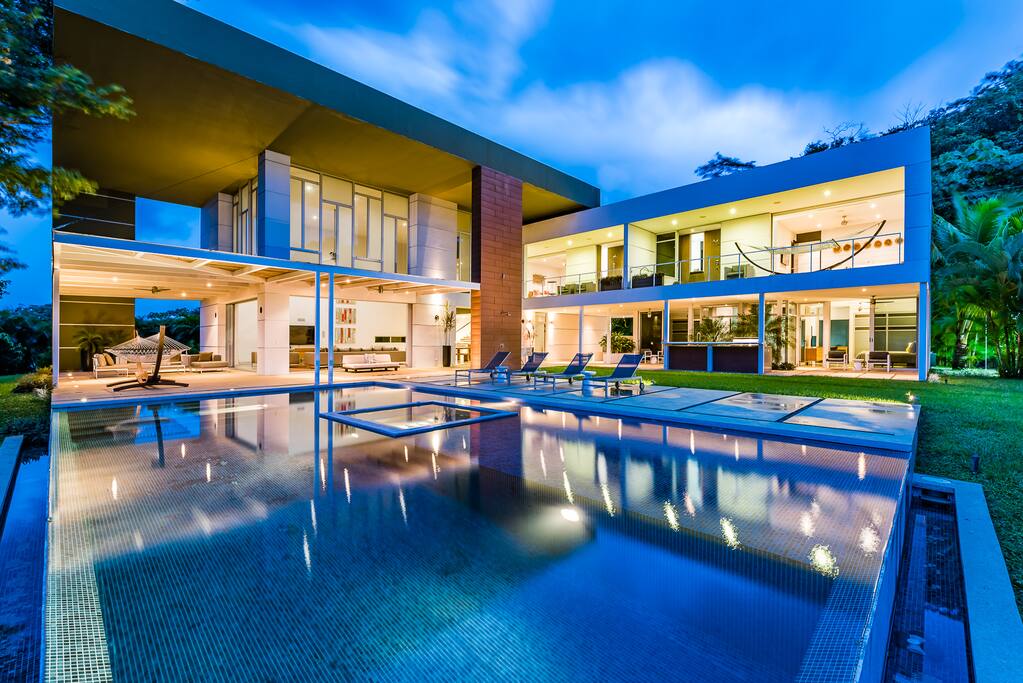 Beautiful home perfect for a night time swim