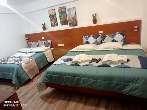 una casa con 4 departamentos