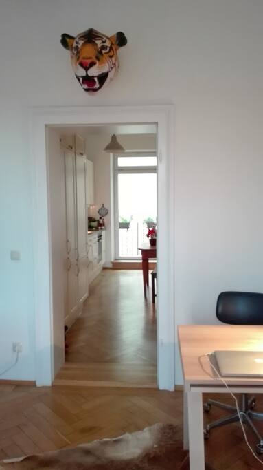 Küche mit Esszimmer im Anschluss