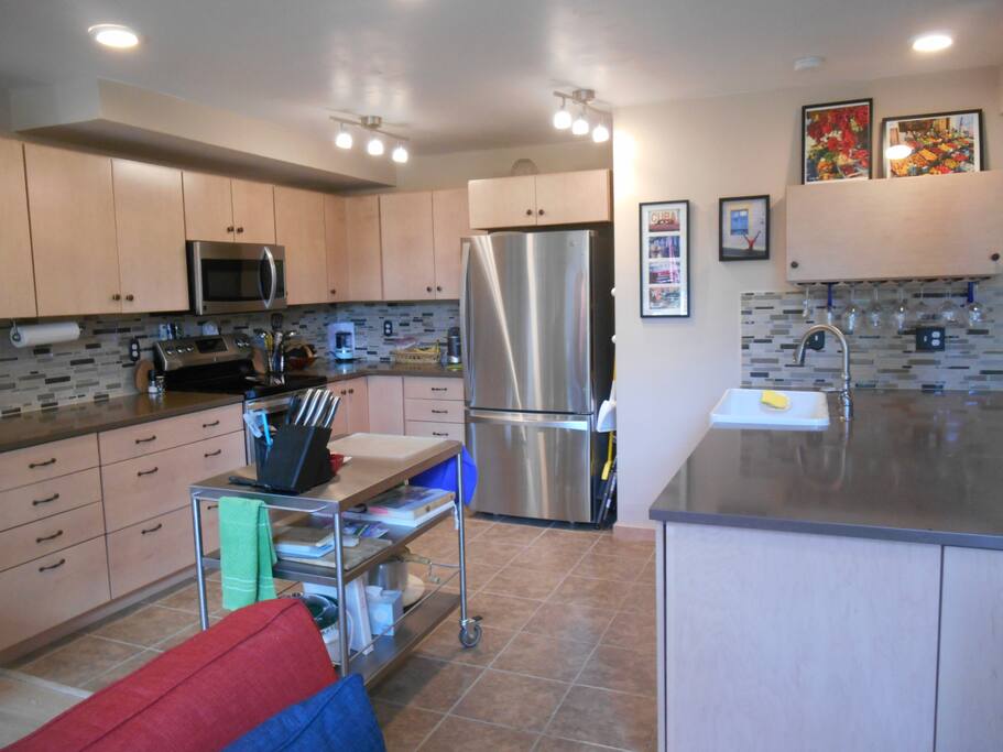 Kitchen large enough for help in the kitchen-without bumping into one another.