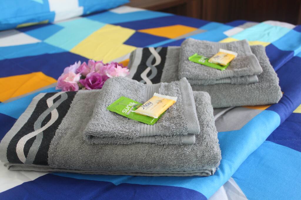 Towel, Soap and Shampoo