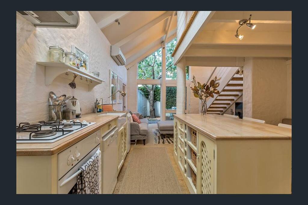 The Nest has a French Provincial kitchen, and cooking provisions can be supplied.