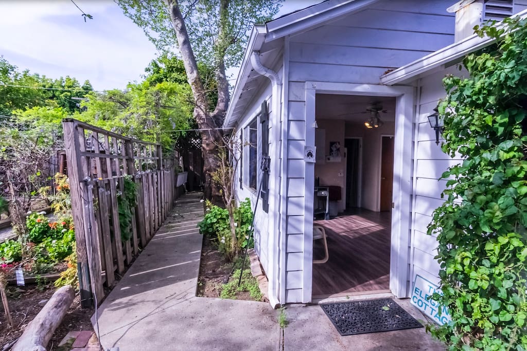 Placed behind our home, patio, and 3 garden beds. Walking distance to SAP Center!