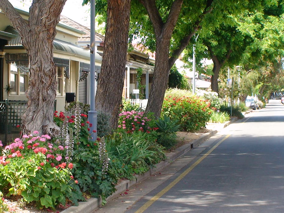 Situated on a pretty, quiet street