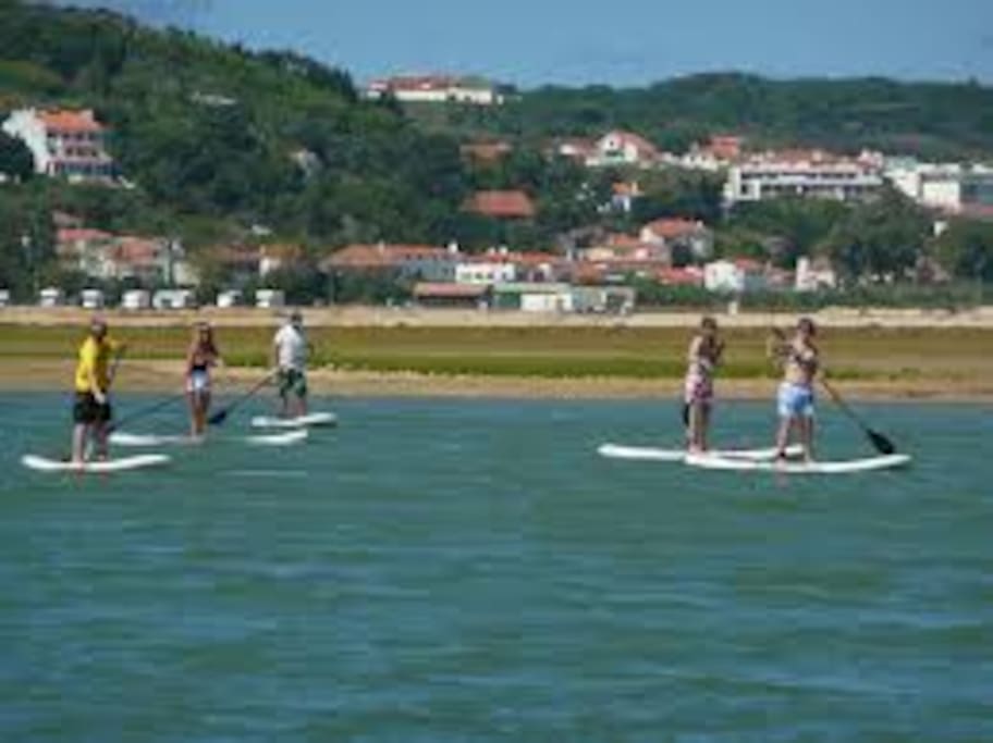 Sup paddle na Lagoa Óbidos