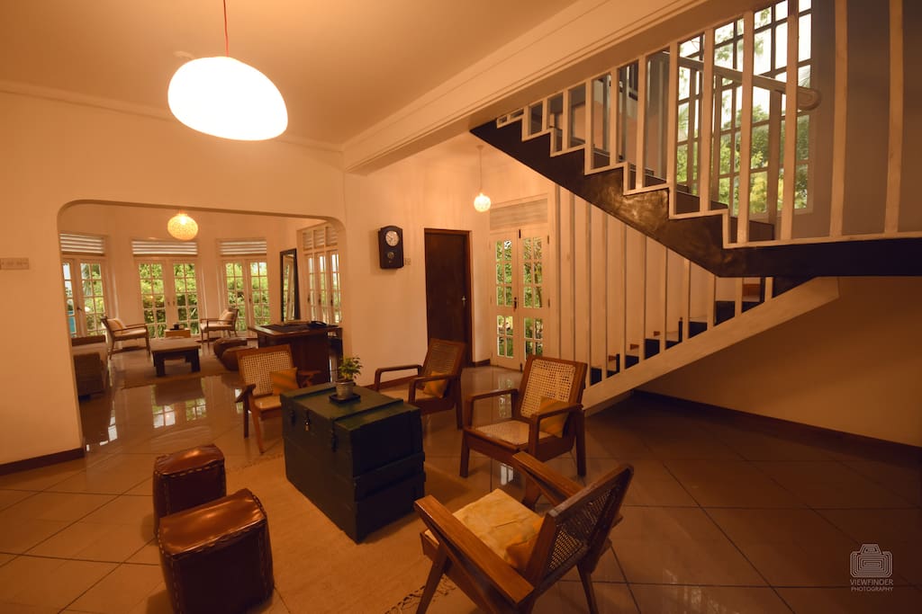 Living and lounge area where you can play many board games