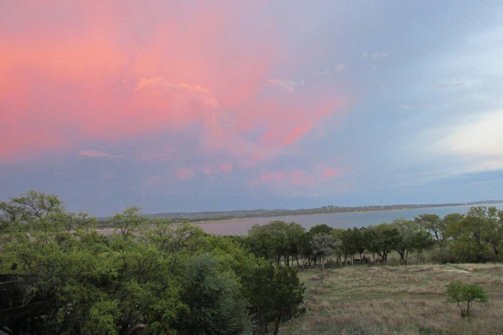 Enjoy beautiful sunsets from the deck