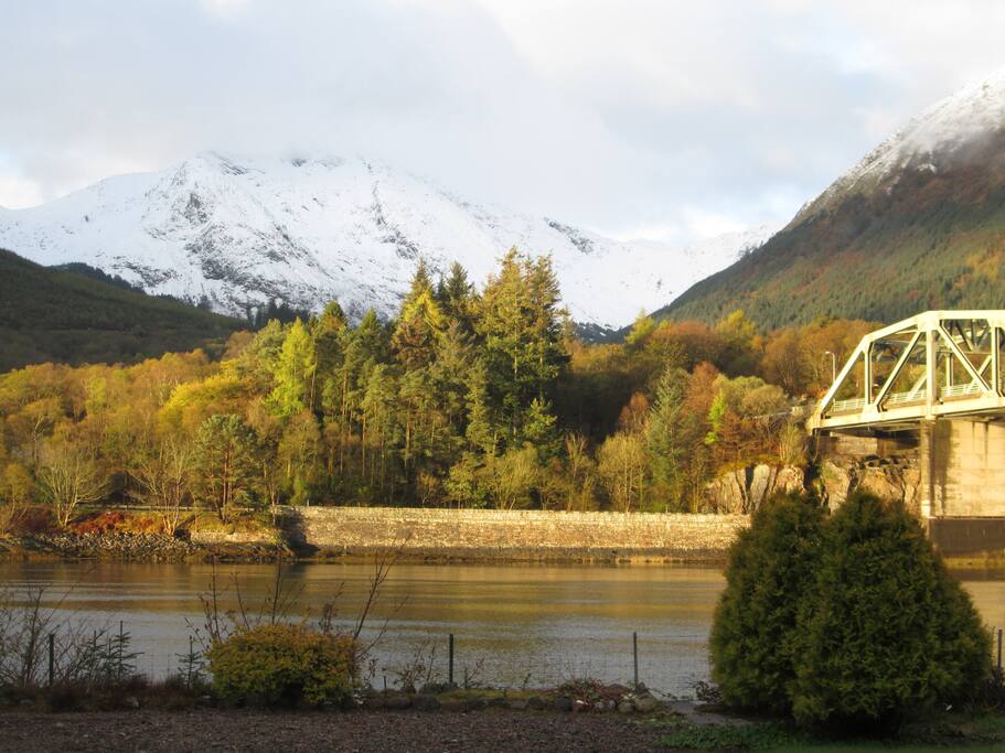 Mountain with a touch of snow