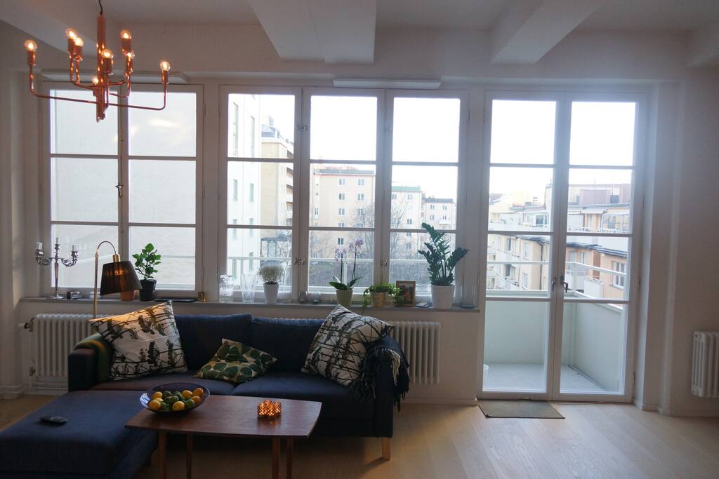 Windows let in plenty of light